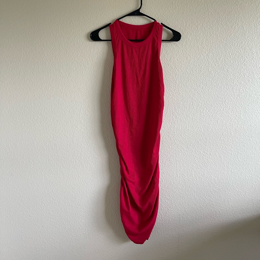Elegant Red Midi Dress
